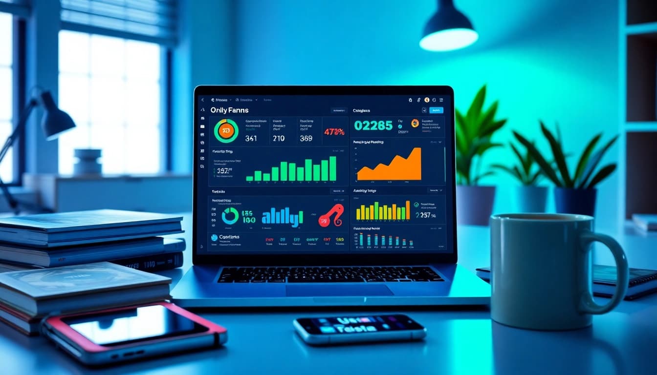 Innovative OnlyFans marketing tools displayed in a digital workspace for creators