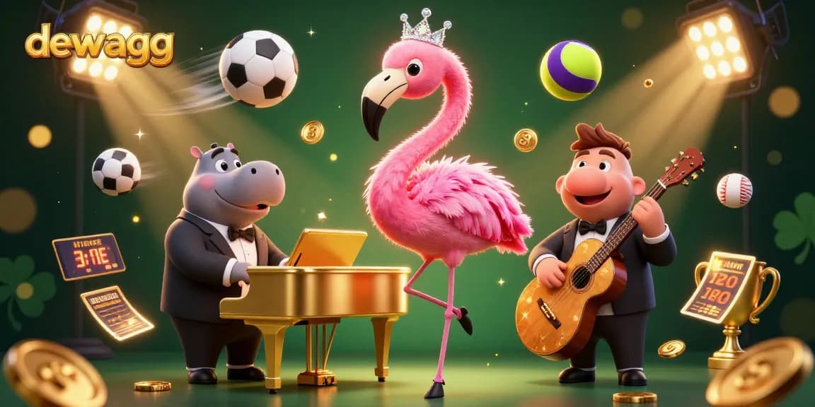 Bet on dewagg with a lively casino scene capturing gamblers' excitement and vibrant energy.