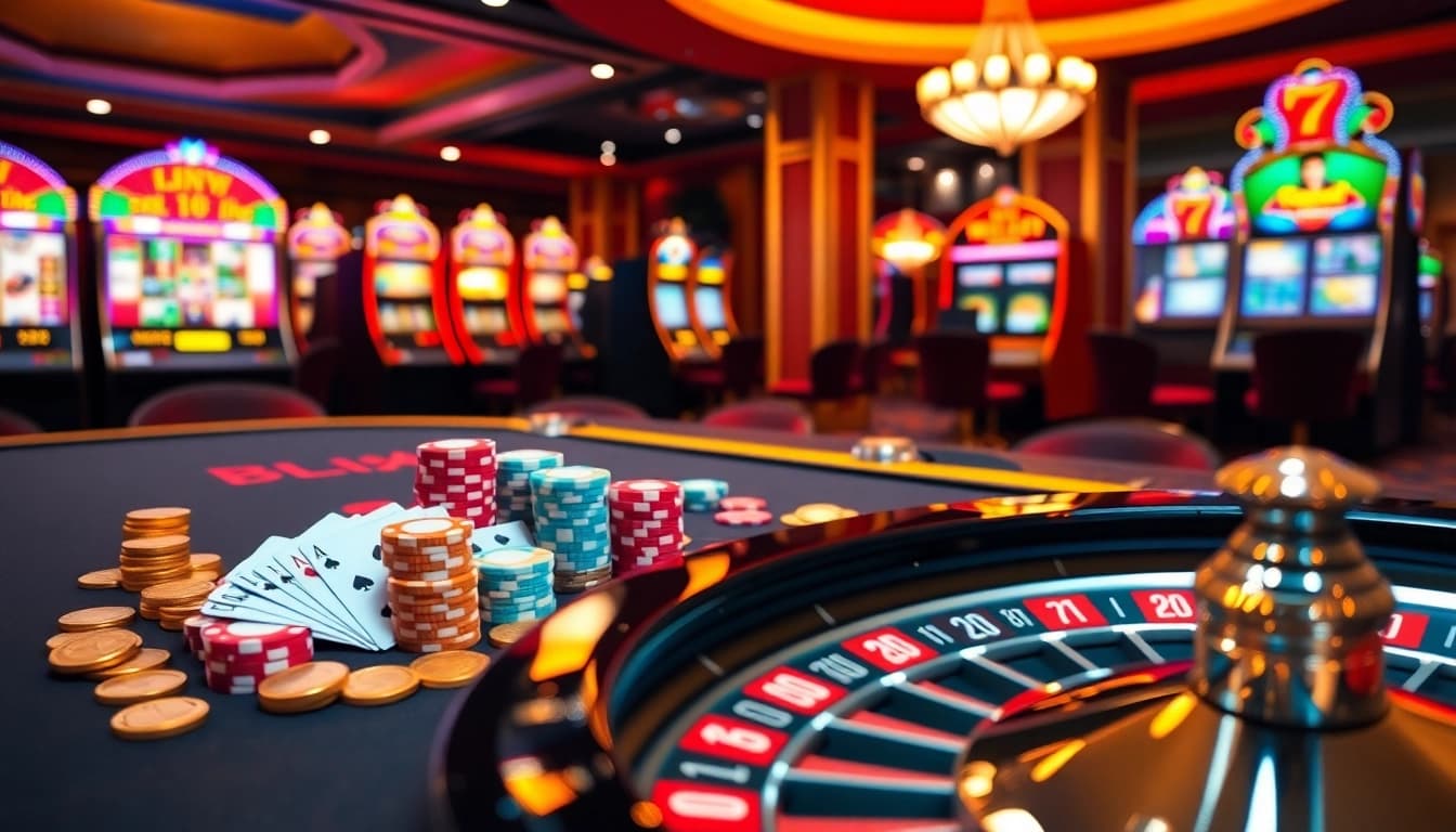 Experience thrilling gaming opportunities at 68VIP.COM with a vibrant casino atmosphere.