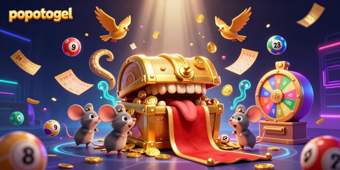 Experience the thrill of popotogel with vibrant lottery elements and dynamic visuals!