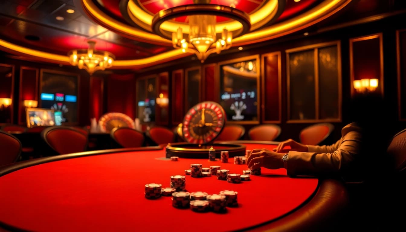 Experience thrilling gameplay with porn games amidst luxury casino excitement and strategic poker action.