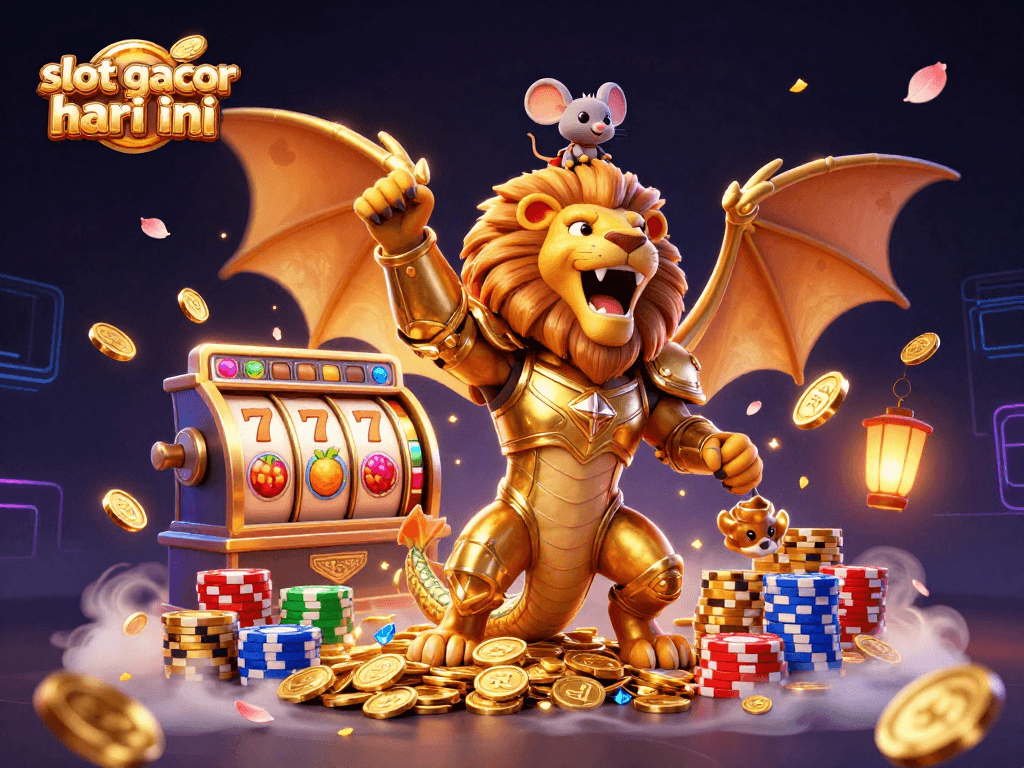 Experience the thrill of slot gacor hari ini with golden coins, vibrant symbols, and engaging gameplay.