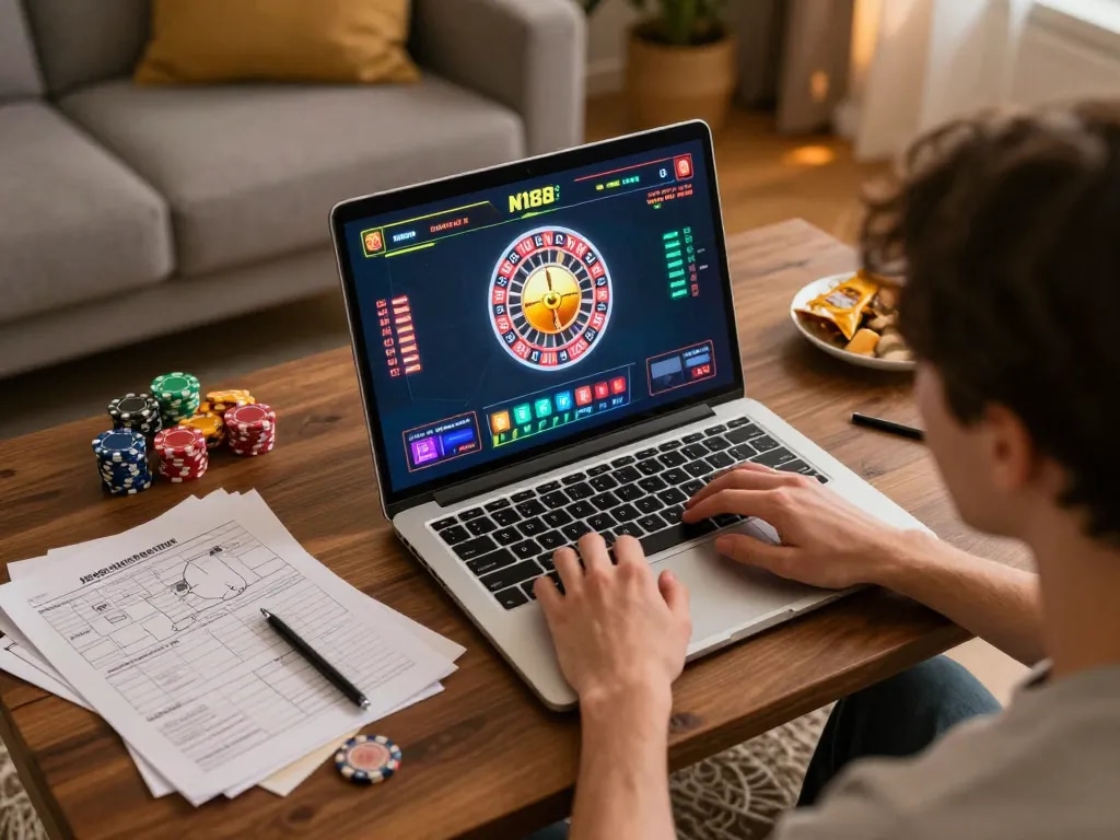 Experience the thrill of gambling at home with N188 com's online roulette game and strategic play.