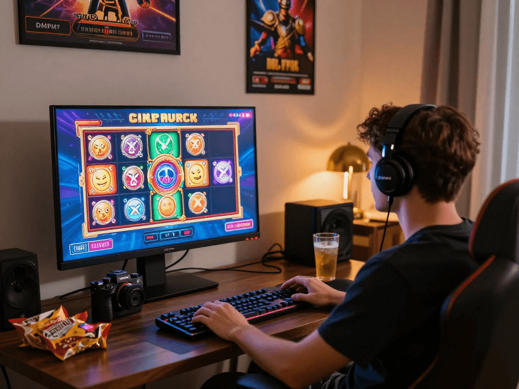Pengalaman bermain slot online RTP Gacor yang menggembirakan di ruang nyaman dengan grafik menarik.