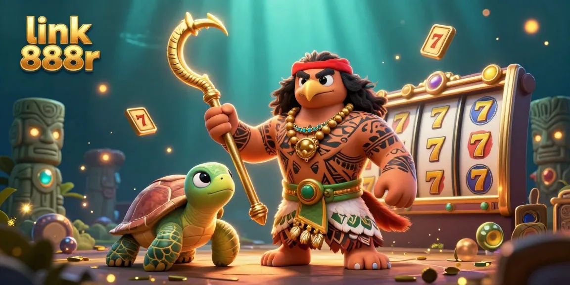Engage with casino thrills at link 888r featuring a vibrant hawk and turtle in a joyful slot gaming scene.