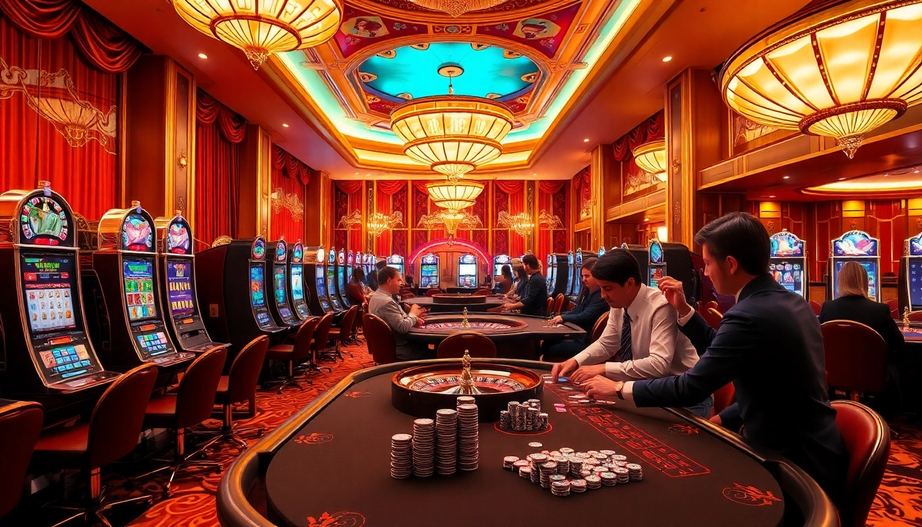 Enjoying vibrant gameplay at bro138's luxury slot machines with immersive casino ambiance.