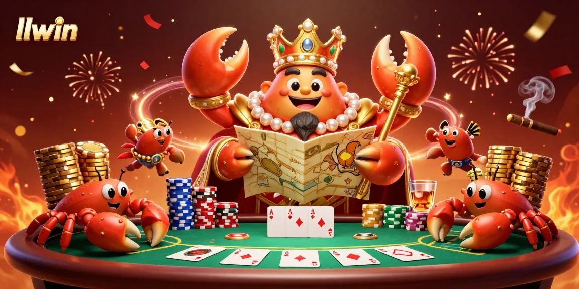 Experience the thrill of winning at llwin, where golden crab emperor and chip-carrying hermits bring vibrant casino action to life!