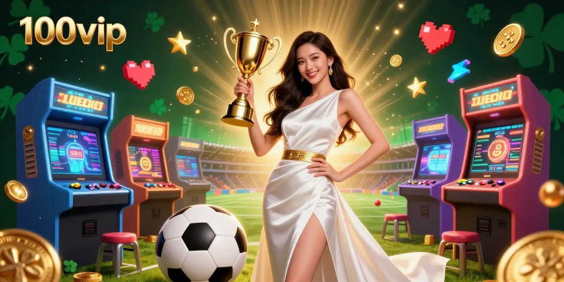 Experience the thrill of 100vip's unique online gaming landscape with vibrant sports betting elements.