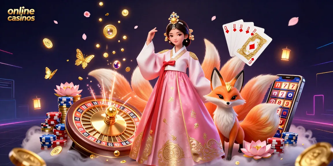 Engage in thrilling online casinos with this vibrant 3D illustration showcasing a graceful character amid colorful gaming elements.