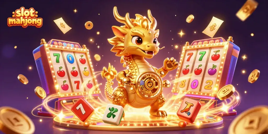 Menangkan jackpot di slot Mahjong dengan simbol beruntung dan suasana kasino yang meriah.