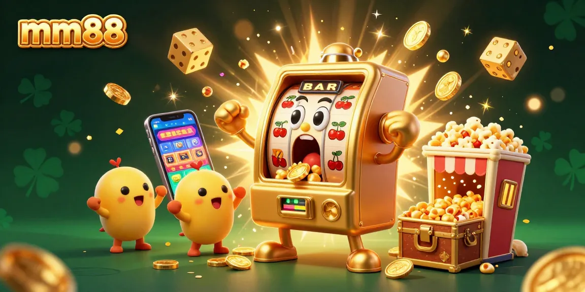 Experience the thrill of mm88 with vibrant golden slot machines and explosive jackpots.