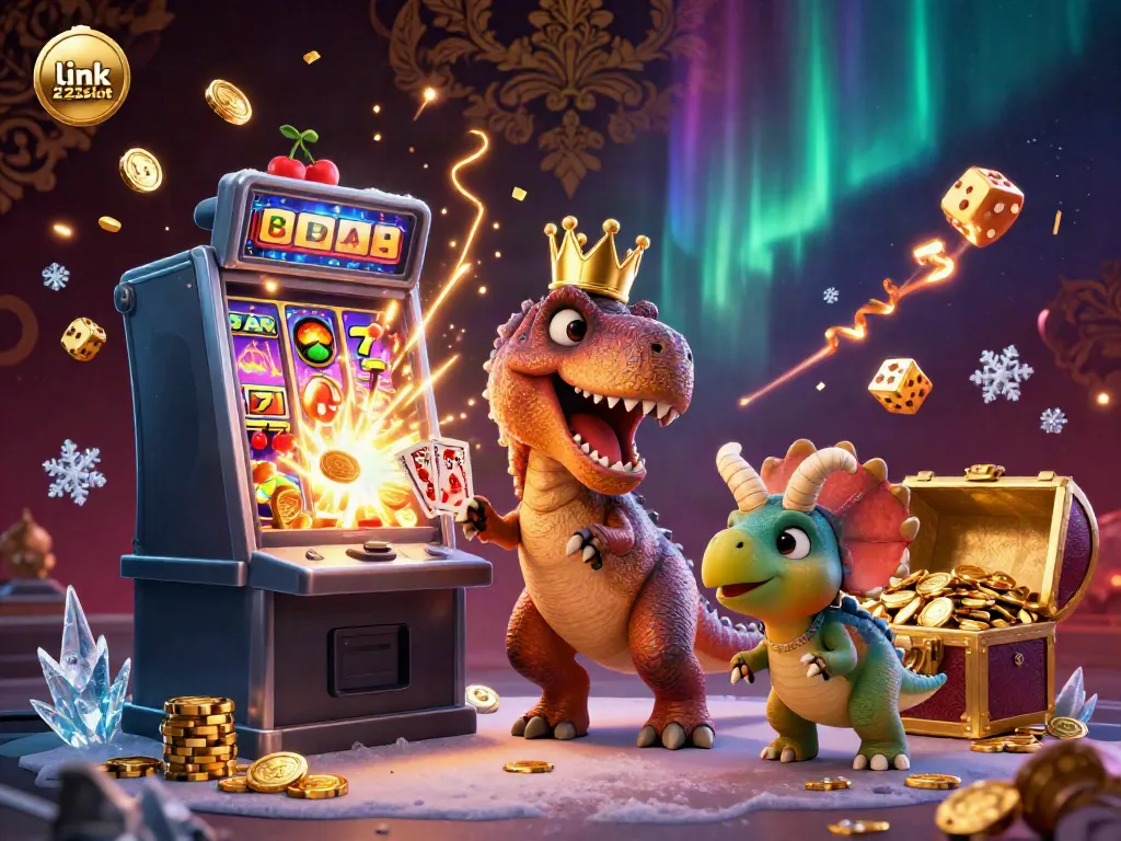 Visualisasi menarik yang menunjukkan tingkat keberuntungan dengan link 222slot di kasino virtual yang meriah.