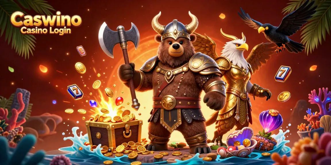Access the thrilling world of Caswino Casino Login featuring luck and adventure alongside dynamic gaming elements.