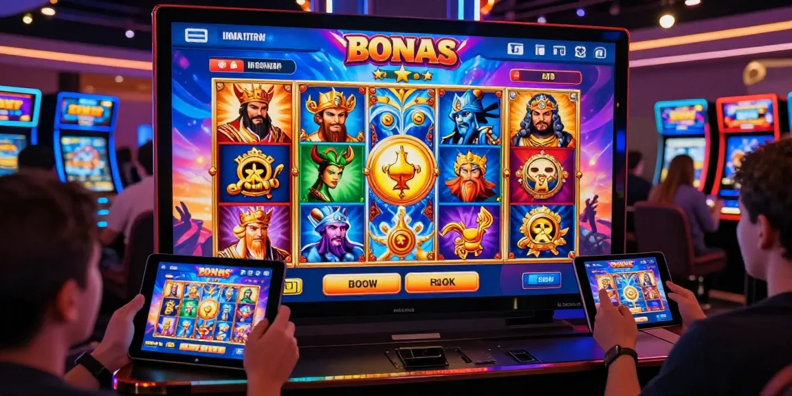 Engaging online casino scene showcasing players enjoying bonus buy slots with vibrant graphics and interactive displays.