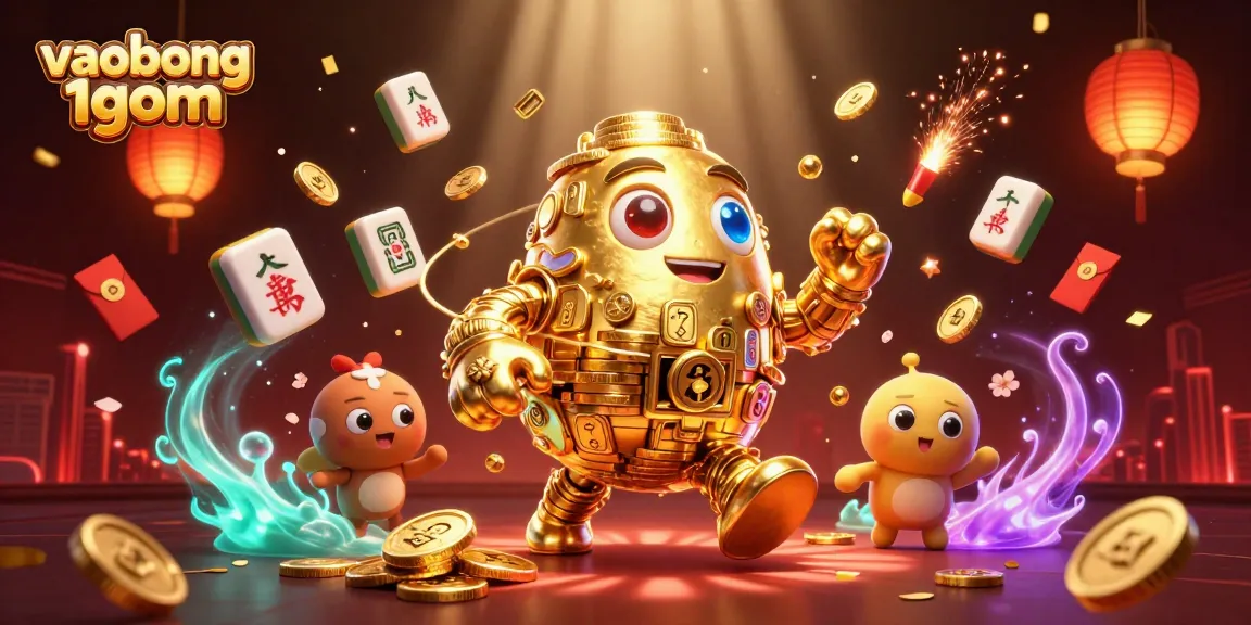 Bet on your winning strategy with vaobong 1gom's dynamic gameplay featuring golden golem and casino elements.