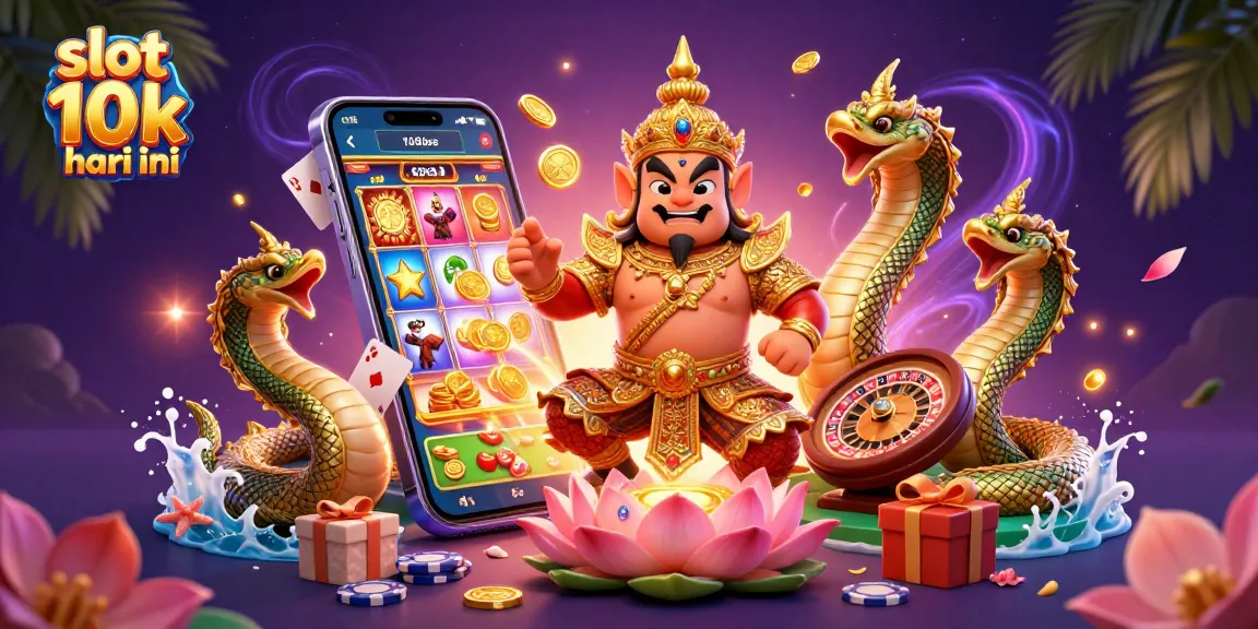 Experience thrilling gameplay with slot 10k hari ini in this vibrant casino scene.