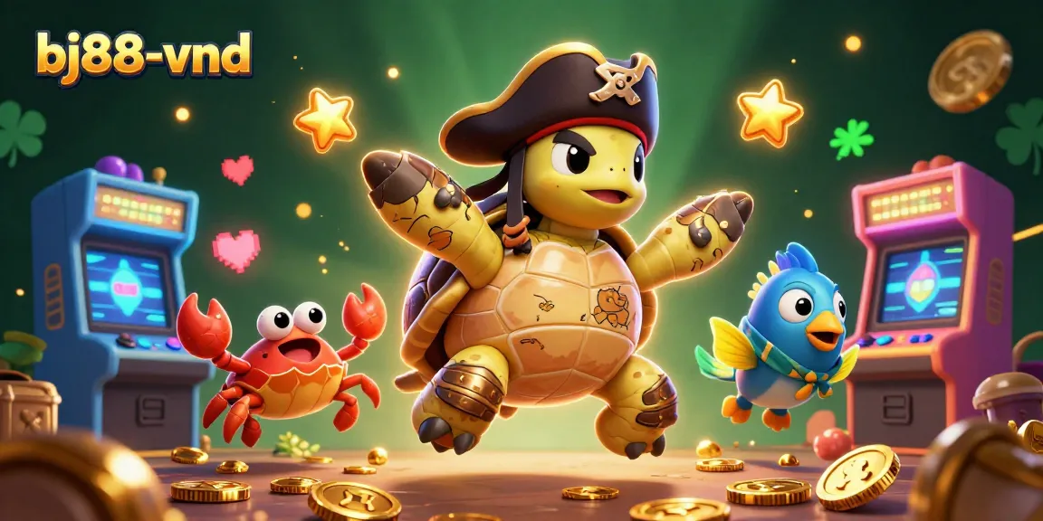 Experience thrilling gameplay at bj88-vnd with a vibrant casino scene featuring colorful characters and exciting game elements.