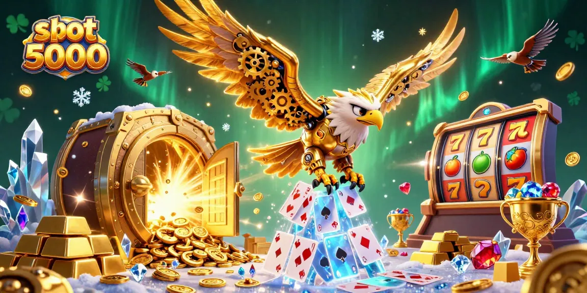 Menyaksikan slot 5000 yang mempersembahkan pemandangan kasino dengan karakter menarik dan harta karun berkilau.